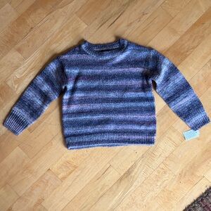 Art Class NWT Striped Purple Preppy Classic Crew Soft Pullover Children’s 6-6x,